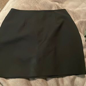 Black mini skirt